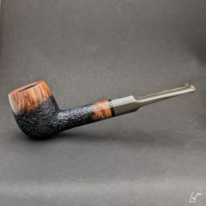 Buy experimental fade rusticated billiard tobacco smoking pipe