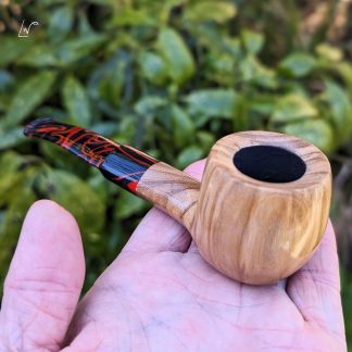 Buy a contemporary olivewood tobacco smoking pipe