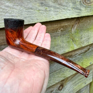 Buy Fade Rusticated Oval Shank Zulu shape Tobacco smoking pipe handmade in England