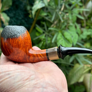 Buy Fade Rusticated Canted Egg Shape Tobacco smoking pipe handmade in England