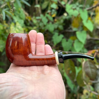 Buy canted egg shape tobacco smoking pipe handmade in England